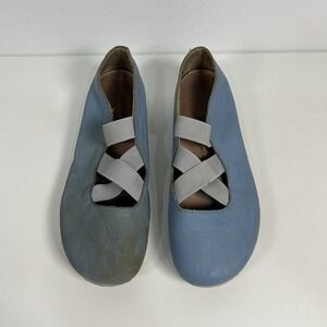 BIRKENSTOCK Santa Ana Ballerina Shoes 38 Women's Nubuck Mary Jane 7/7.5 Green